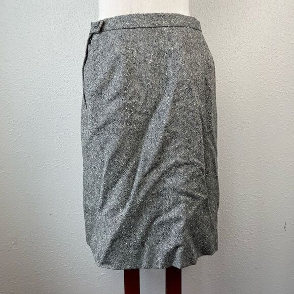 Gray Lined Wool Skirt EUC - Picture 4 of 5
